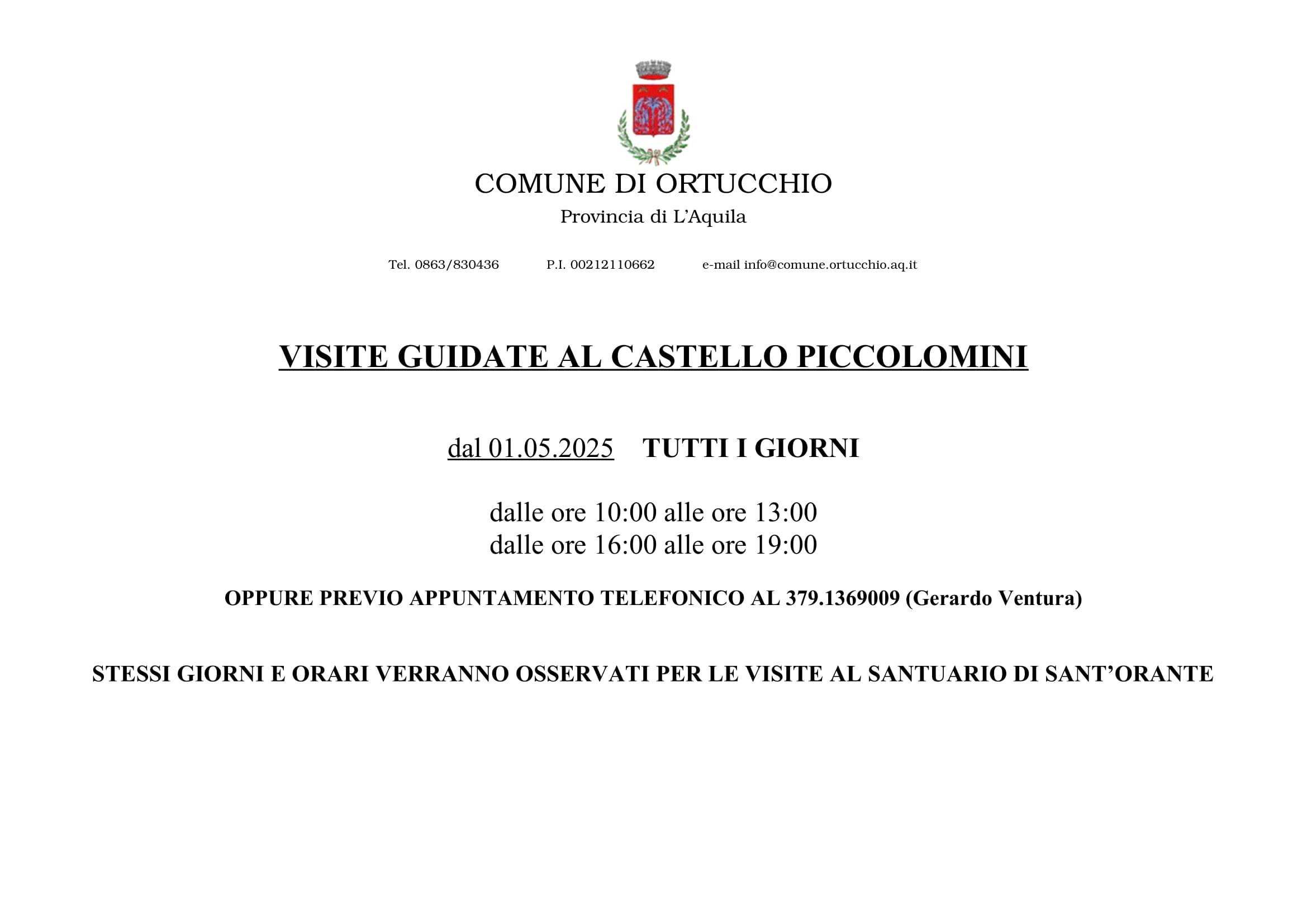 CALENDARIO CASTELLO